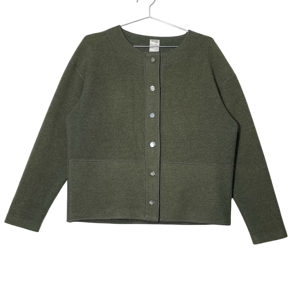 Sugar Products Wool Blend Cardigan Jacket France natural Fiber Luxury Women's